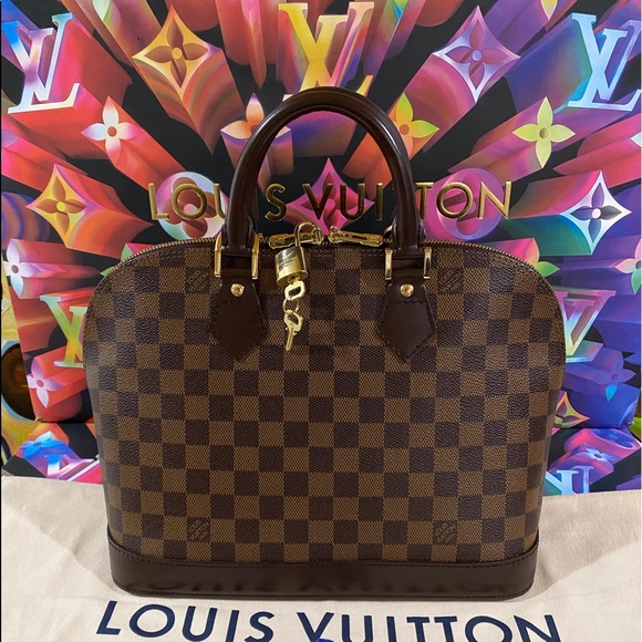 👜👜👜Authentic Louis Vuitton Alma PM Damier Ebene - Picture 2 of 16